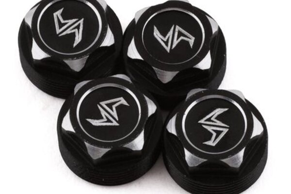 Samix SCX24-6669LH  SCX24 Aluminum Scale Wheel Hub (Black) (4) (Samix Beadlock Wheel Only)