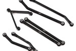 Hot Racing SXTF133HA01 Hot Racing Axial SCX24 Deadbolt Aluminum High Clearance Links Set (133.5mm)