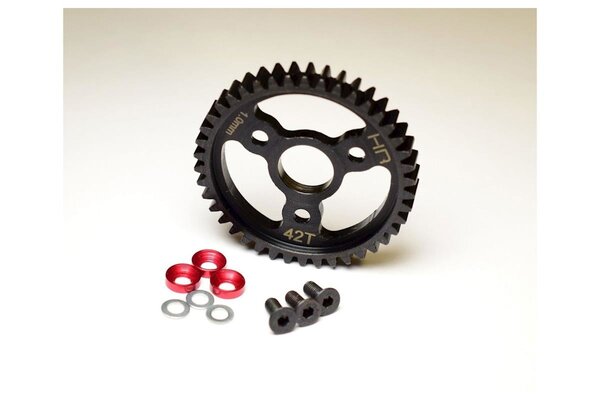 Hot Racing SRVO442 Steel Spur Gear, Heavy Duty, 42 Tooth, 1.0m
