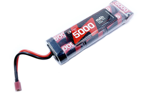 Racers Edge RCESP50007DNS 5000mAh 8.4V 7-Cell NiMH Flat Battery Pack w/ T-Plug