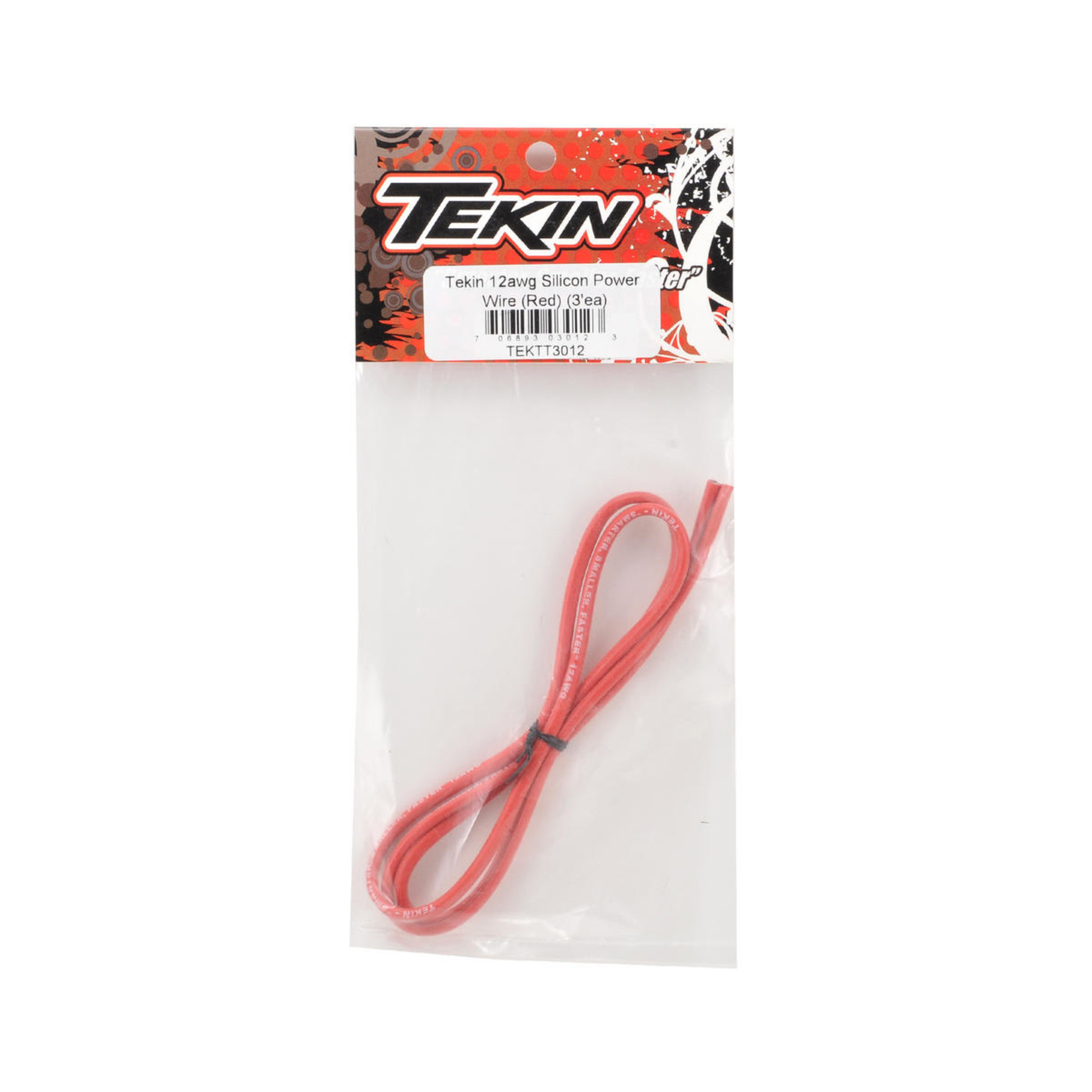Tekin TEKTT3012 Tekin 12awg Silicon Power Wire (Red) (3')