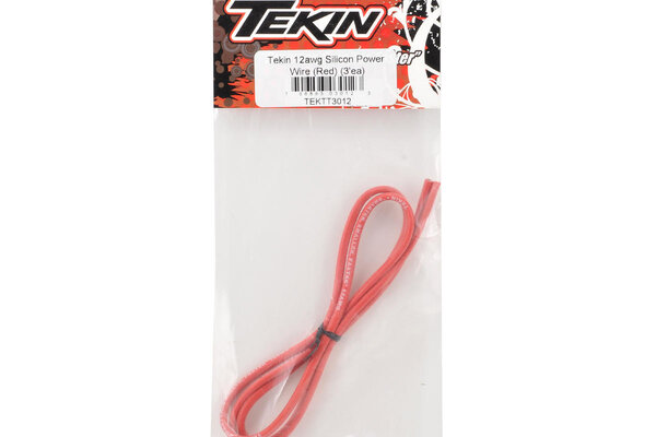 Tekin TEKTT3012 Tekin 12awg Silicon Power Wire (Red) (3')