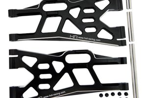 Hot Racing HRAXMX55X01  Aluminum Front Lower Arm Set Black, for Traxxas X-Maxx
