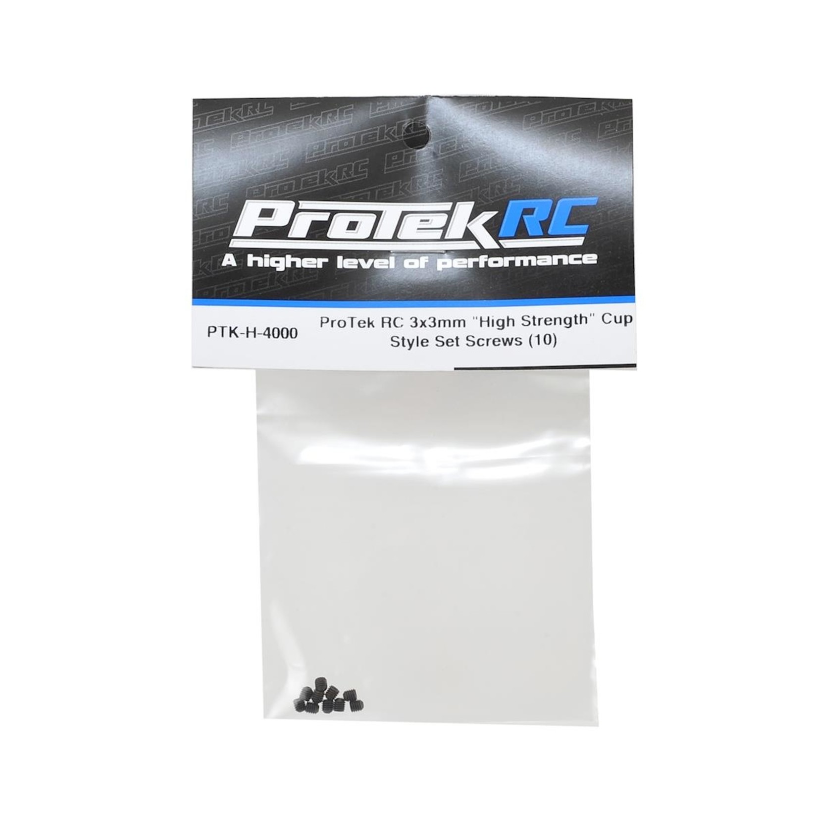Protek R/C ProTek PTK-H-4000  RC 3x3mm "High Strength" Cup Style Set Screws (10)