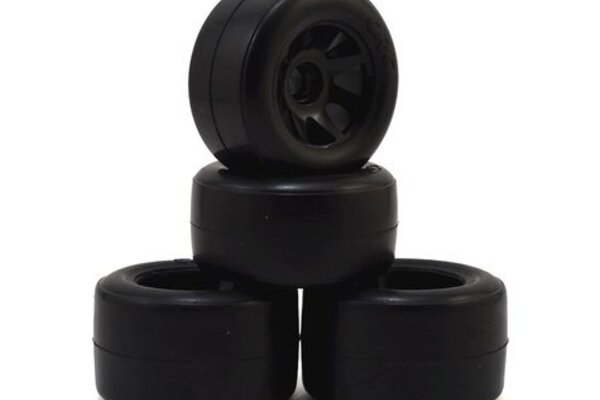 CRC (Calandra Racing Concepts) CLN2320 CRC RT1 F1 Front & Rear Pre-Mounted Rubber Tire Set (4)