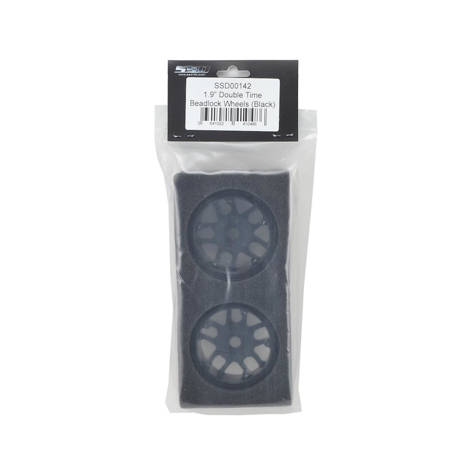 SSD RC SSD00142 SSD RC 1.9" Double Time Beadlock Wheels (Black) (2)