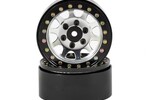 SSD RC SSD00006 SSD RC D Hole 1.9 Steel Beadlock Crawler Wheels (Silver) (2)