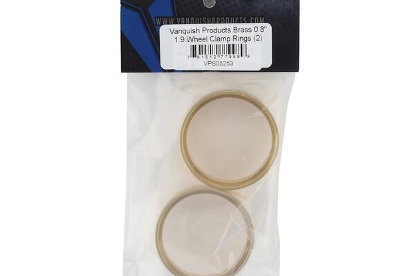 Vanquish Products VPS05253 Vanquish Products Brass 0.8" 1.9 Wheel Clamp Rings (2)