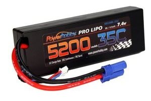 Powerhobby PHB2S520035CEC5HCS 5200mAh 7.4V 2S 35C LiPo Battery with Hardwired EC5