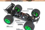 Maverick MVK150208  Quantum XT Flux 80A 1/10 4WD Truck - Silver
