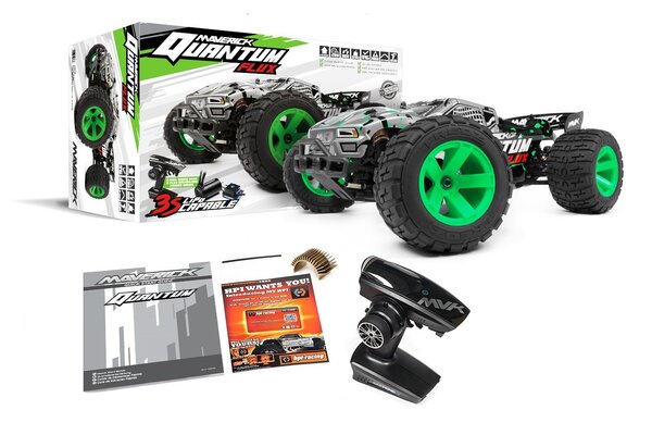 Maverick MVK150208  Quantum XT Flux 80A 1/10 4WD Truck - Silver