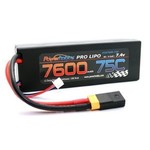 Power Hobby 7600mAh 7.4V 2S 75C LiPo Battery with Hardwired XT90