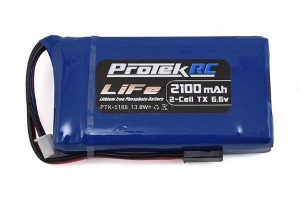 Protek RC PTK-5188  ProTek RC LiFe Futaba Transmitter Battery Pack (6.6V/2100mAh) (3PV/4PK/4PM/4PLS/4PX/4PV/7PX/7PXR/10PX/16SZ)