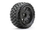 Jetko Tires JKO5802CBMSGBB1 1/5 XMT King Cobra Tires Mounted on Black Claw Rims, Medium Soft, Belted, 24mm for Traxxas X-Maxx (2)