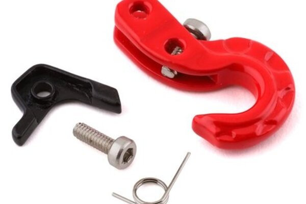 Yeah Racing YEA-YA-0573RD Yeah Racing 1/10 Scale Metal Winch Hook w/Safety Latch (Red)