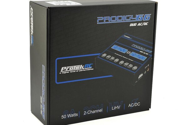 Protek RC PTK-8523 ProTek RC "Prodigy 66 Duo AC/DC" LiHV/LiPo Battery Balance Charger (6S/6A/50W)