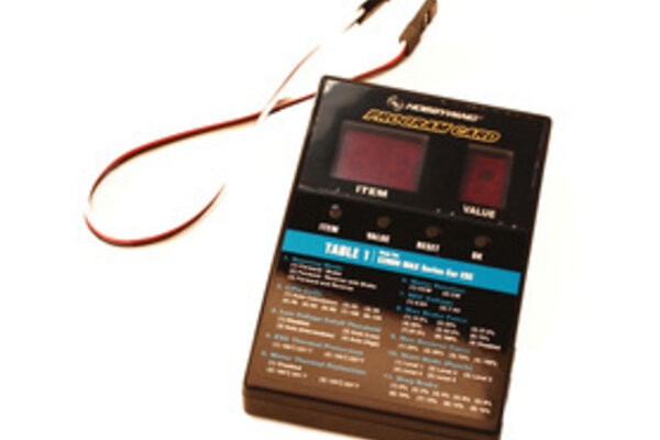 Hobbywing HWI30501003 LED Program Card - General Use for Cars, Boats, and Air Use