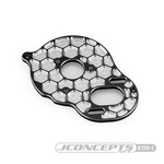 J Concepts JCO29102 Aluminum +2mm Rear Motor Plate Honeycomb, Black