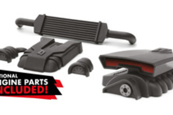 Maverick MVK150313 QuantumR Flux 4S 1/8 4WD Race Truck -  Grey / Red