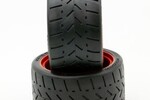 Powerhobby PHBPHT5102R 1/8 Gripper 54/100 Belted Mounted Tires 17mm Red Wheels