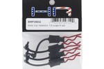Hot Racing HRABWP39E02 Body Clip Retainers, for 1/8th Scale, Red (4pcs)