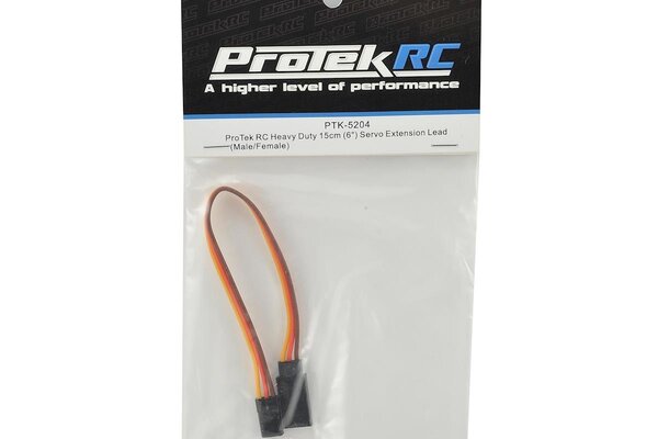 Protek RC PTK-5204  Heavy Duty 15cm (6") Servo Extension Lead (Male/Female)