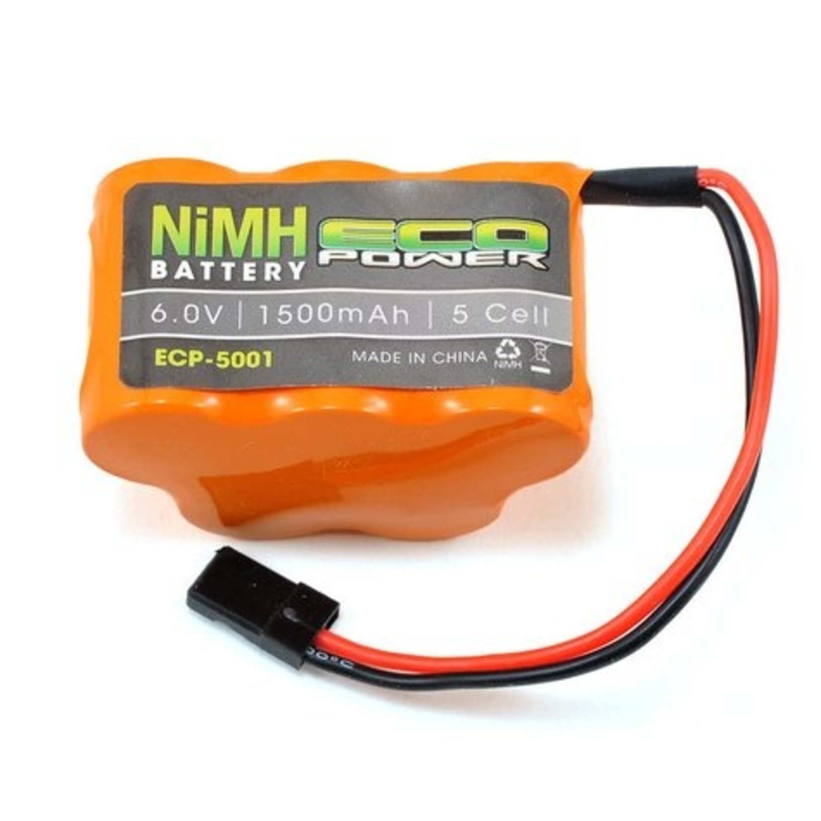 EcoPower ECP-5001 EcoPower 5-Cell 6.0V NiMH Hump Receiver Pack (1500mAh)