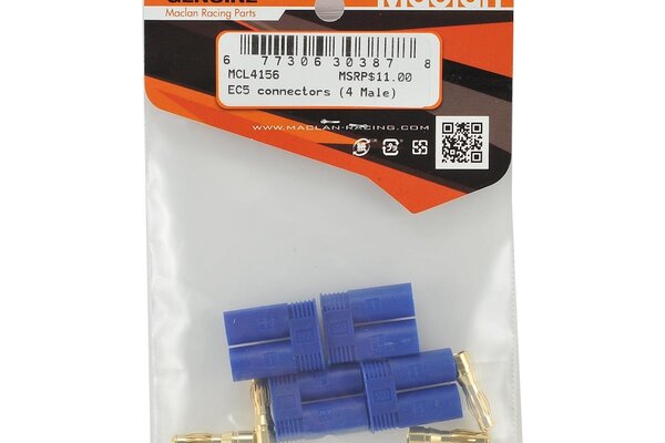 Maclan Racing Maclan EC5 Connectors (4 Male)