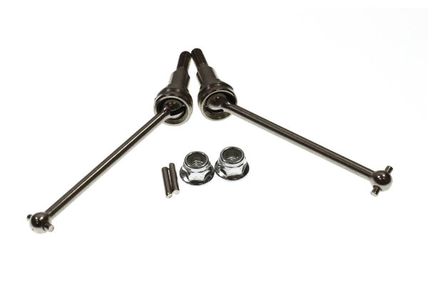 Racers Edge RCE6405  Metal Front CVD Shafts & Pins & M4 Lock Nut for Blackzon Slyder