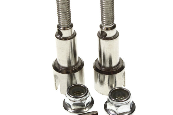 Racers Edge RCE6407  Metal Rear Wheel Shafts & Pins & M4 Lock Nuts for Blackzon Slyder