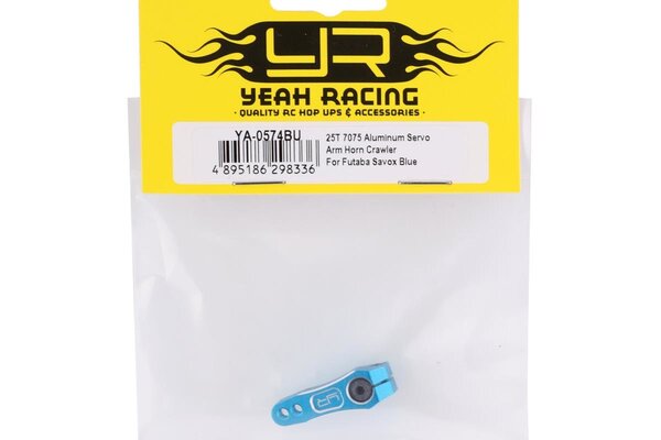 Yeah Racing YA-0574BU )Yeah Racing Aluminum Clamping Servo Horn (Blue) (25T)