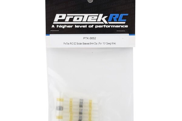 Protek RC PTK-5652  ProTek RC 6mm EZ Solder Splice Tube Sleeves (5) (12-10awg Wire)