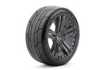 Jetko Tires JKO1504CBMSGB  1/8 Buggy Super Sonic Tires Mounted on Black Claw Rims, Medium Soft, Belted (2)