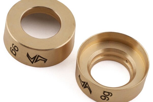 Samix SAMSCX24-4078  Samix SCX24 Brass Wheel Weights (9g) (2)