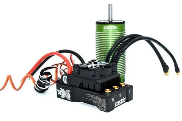 Castle Creations CSE010-0167-02 Mamba XLX 2 1/5 Sensored Brushless ESC/Motor Combo (1100Kv) w/2028 Motor