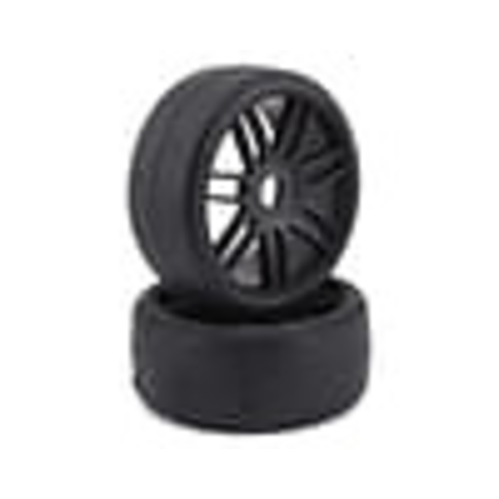 GRP GRPGTX02-S1  GRP GT - TO2 Slick Belted Pre-Mounted 1/8 Buggy Tires (Black) (2) (S3)