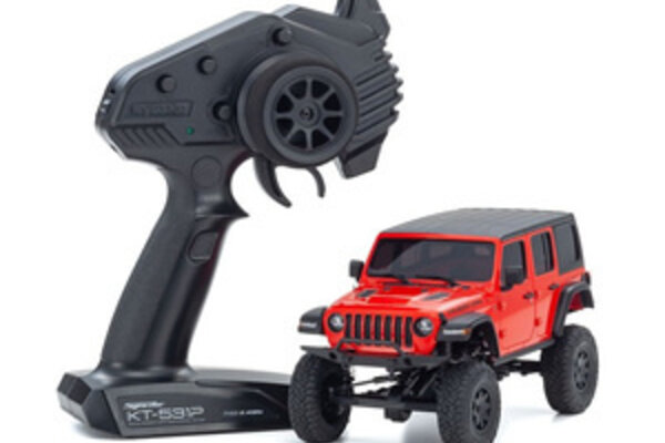 Kyosho KYO32521R MINI-Z 4x4 MX-01 Readyset Jeep Wrangler Unlimited, Firecracker Red