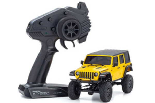 Kyosho KYO32521Y MINI-Z 4x4 MX-01 Readyset Jeep Wrangler Unlimited Rubicon, Hellayella