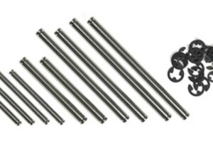 LNS3725  Titanium Hinge Pin Kit Traxxas Rustler VXL, (10)