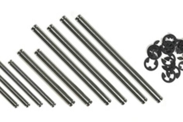 LNS3725  Titanium Hinge Pin Kit Traxxas Rustler VXL, (10)