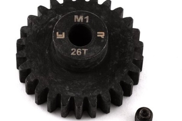 Yeah Racing YEA-MG-10016  Yeah Racing Hardened Steel Mod 1 Pinion Gear (5mm Bore) (26T)