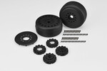 J Concepts JCO311339   Speed Fangs, Platinum Compound Belted, on Black #3395 Wheels
