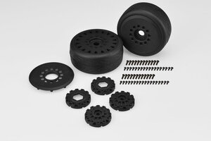 J Concepts JCO311339   Speed Fangs, Platinum Compound Belted, on Black #3395 Wheels