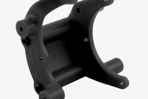 RPM R/C Products RPM80902  BUMPER MOUNT BLACK SLASH, RUSTLER, STAMPEDE & BAND IT