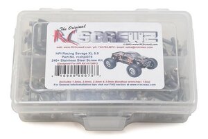 RCScrewz RCZHPI078  RC Screwz HPI Racing Savage XL 5.9 Stainless Steel Screw Kit