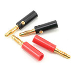 Protek R/C PTK-5003 4.0mm Gold Plated Banana Plugs (2 Red / 2 Black)