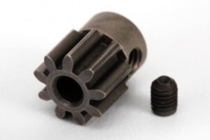 Traxxas Gear, 9-T pinion (32-p) (steel) (fits 3mm shaft)/ set screw