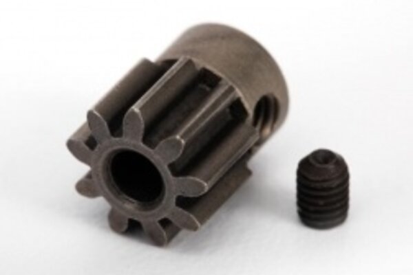 Traxxas Gear, 9-T pinion (32-p) (steel) (fits 3mm shaft)/ set screw