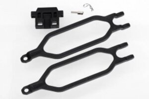 Traxxas 6727 Hold down, battery (2)/ hold down retainer/ battery post/ angled body clip