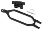 Traxxas 6727X Hold down, battery/ hold down retainer/ battery post/ angled body clip (allows for installation of taller, multi-cell batteries)